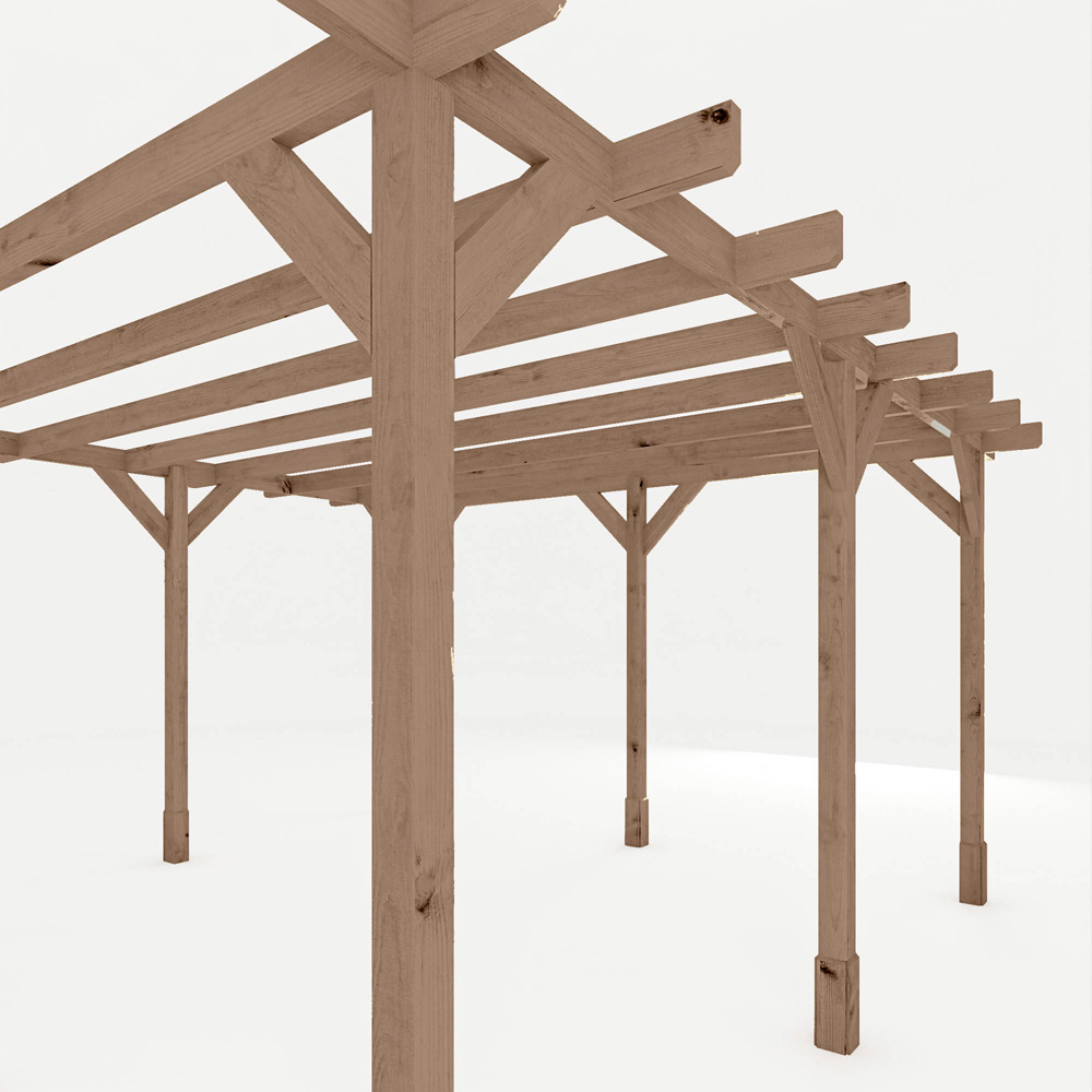 Mercia 4 x 4m Traditional Pergola Image 5