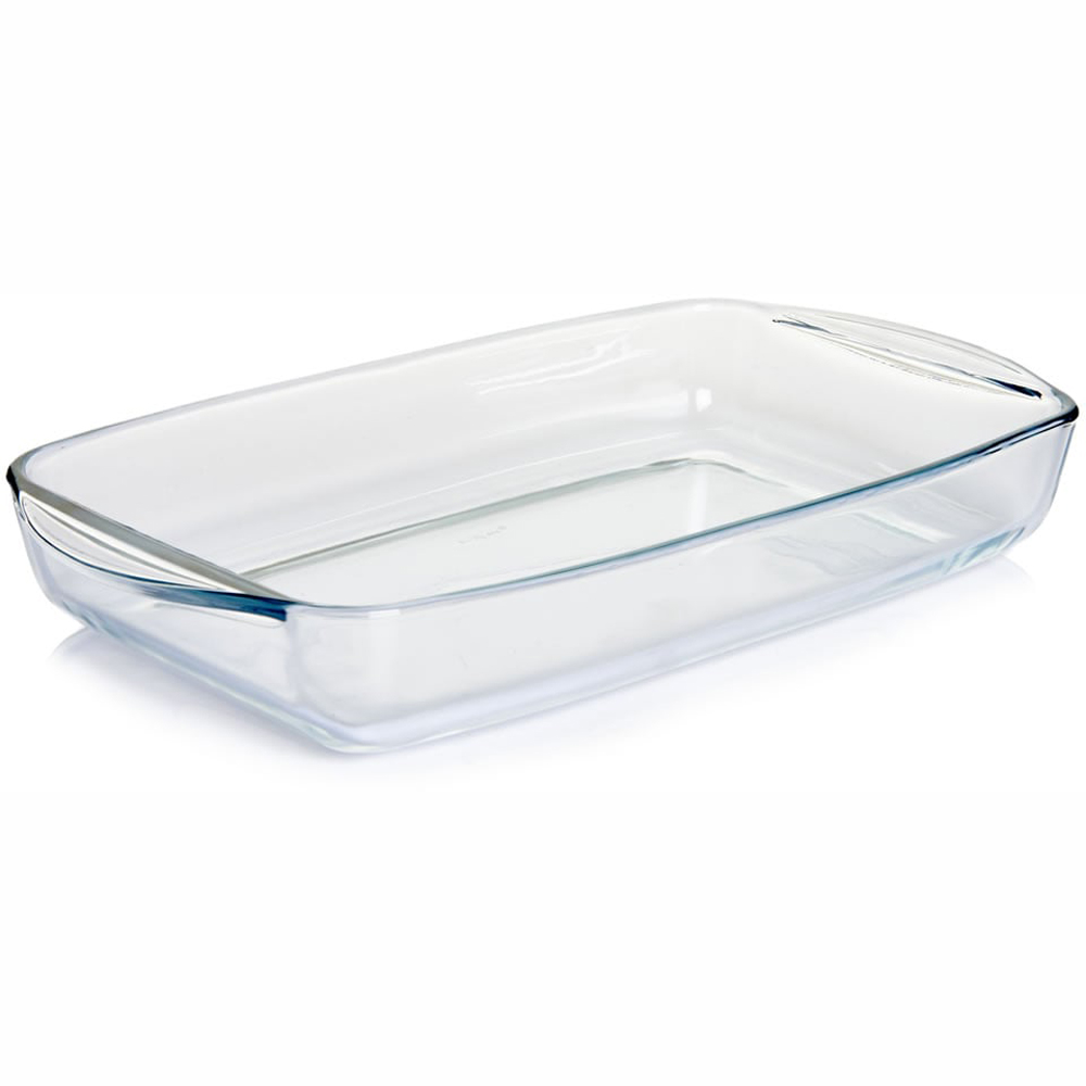 Wilko 33cm Rectangular Glass Roaster Image