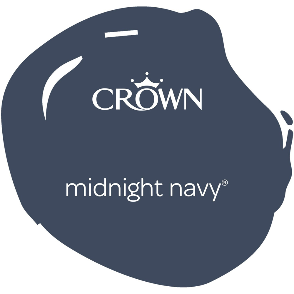 Crown Easyclean Bathroom Paint - Mid Navy Image 8
