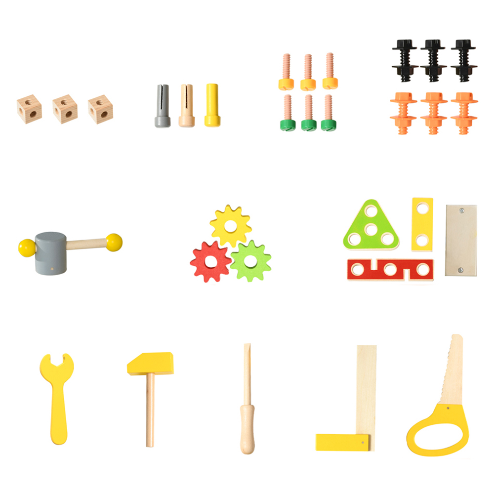 HOMCOM Kids 31 Toys Tool Workbench Play Set Image 4
