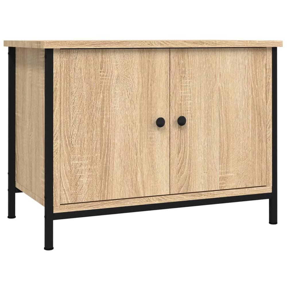 vidaXL 2 Door Sonoma Oak Industrial Style TV Cabinet Image 2