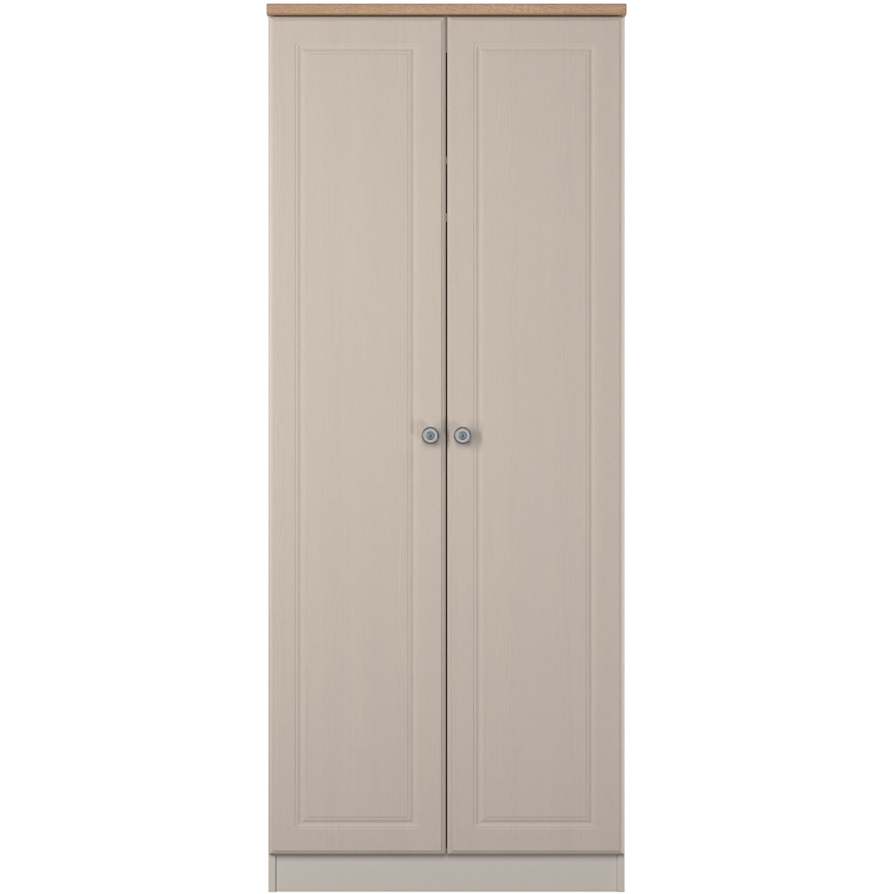 Crowndale Norfolk 2 Door Kashmir Ash and Bardolino Oak Wardrobe Ready Assembled Image 2