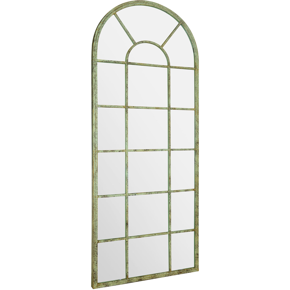 MirrorOutlet Dorset Green Country Arch Outdoor Wall Mirror 159 x 66cm Image 3