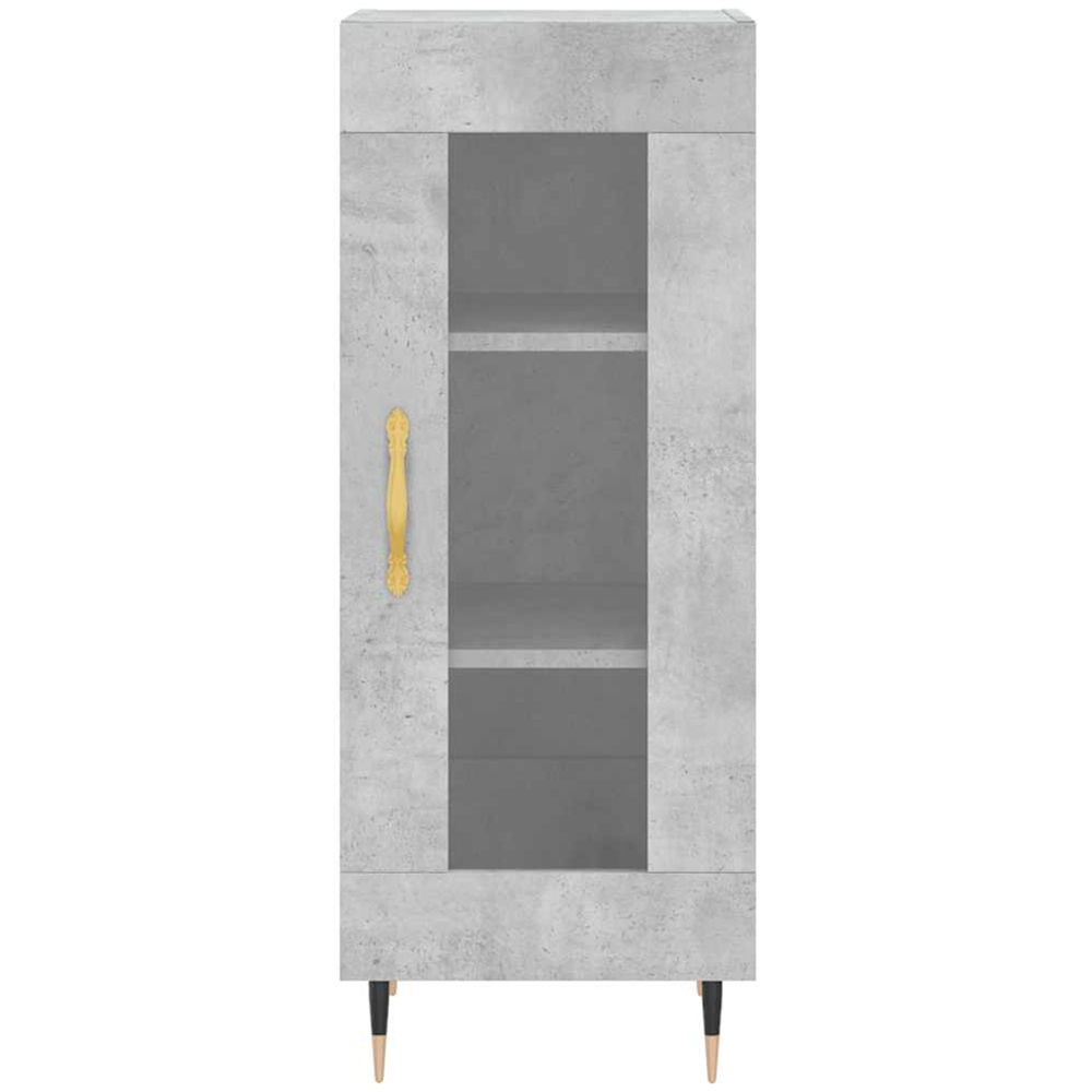 vidaXL 2 Door Concrete Grey Tall Highboard Image 8