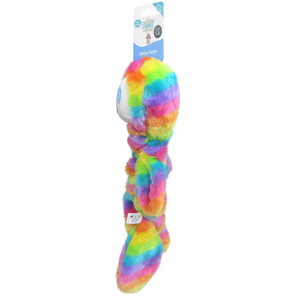Single Clever Paws Unstuffed Rainbow Dog Toy in Assorted styles Image 5
