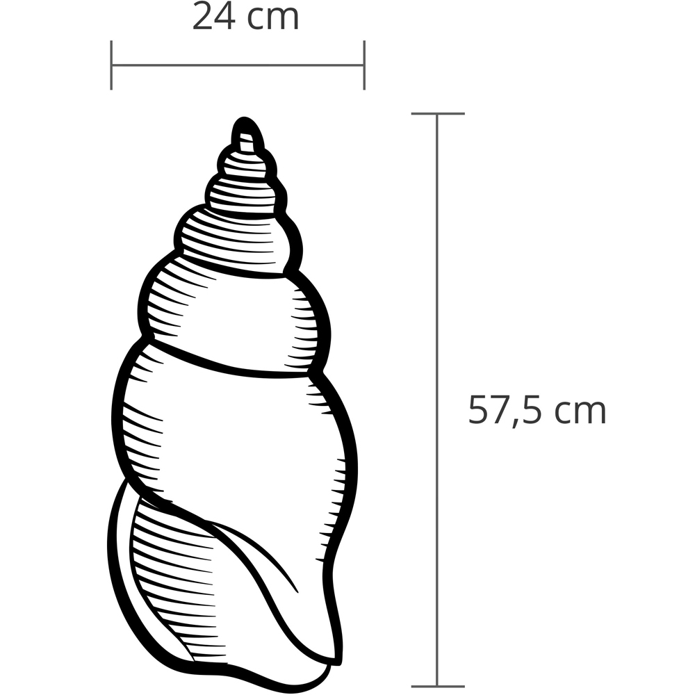 Decortie Black Minimalist Metal Modern Shell Wall Art Image 4