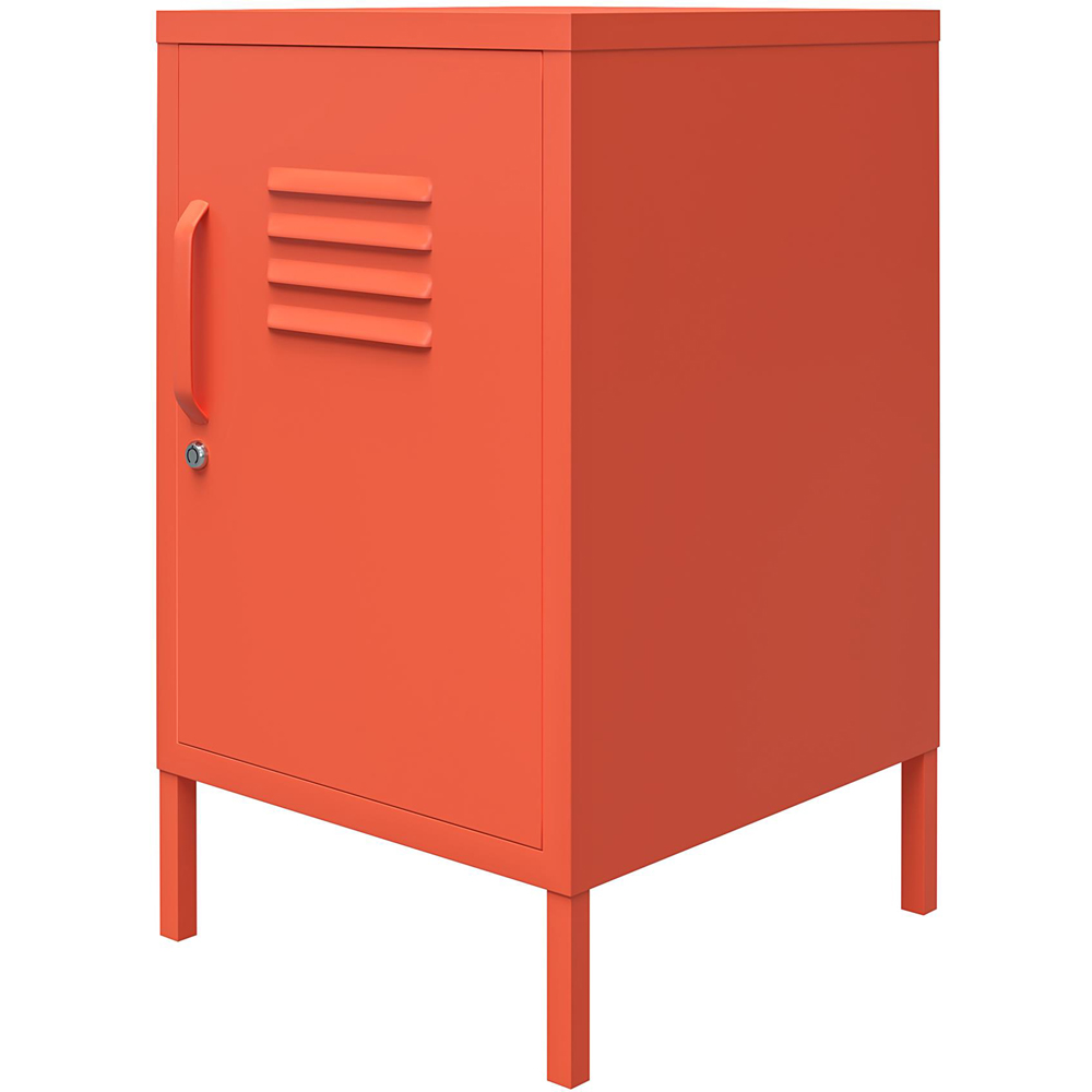 Novogratz Cache Orange Metal Locker End Table Image 6