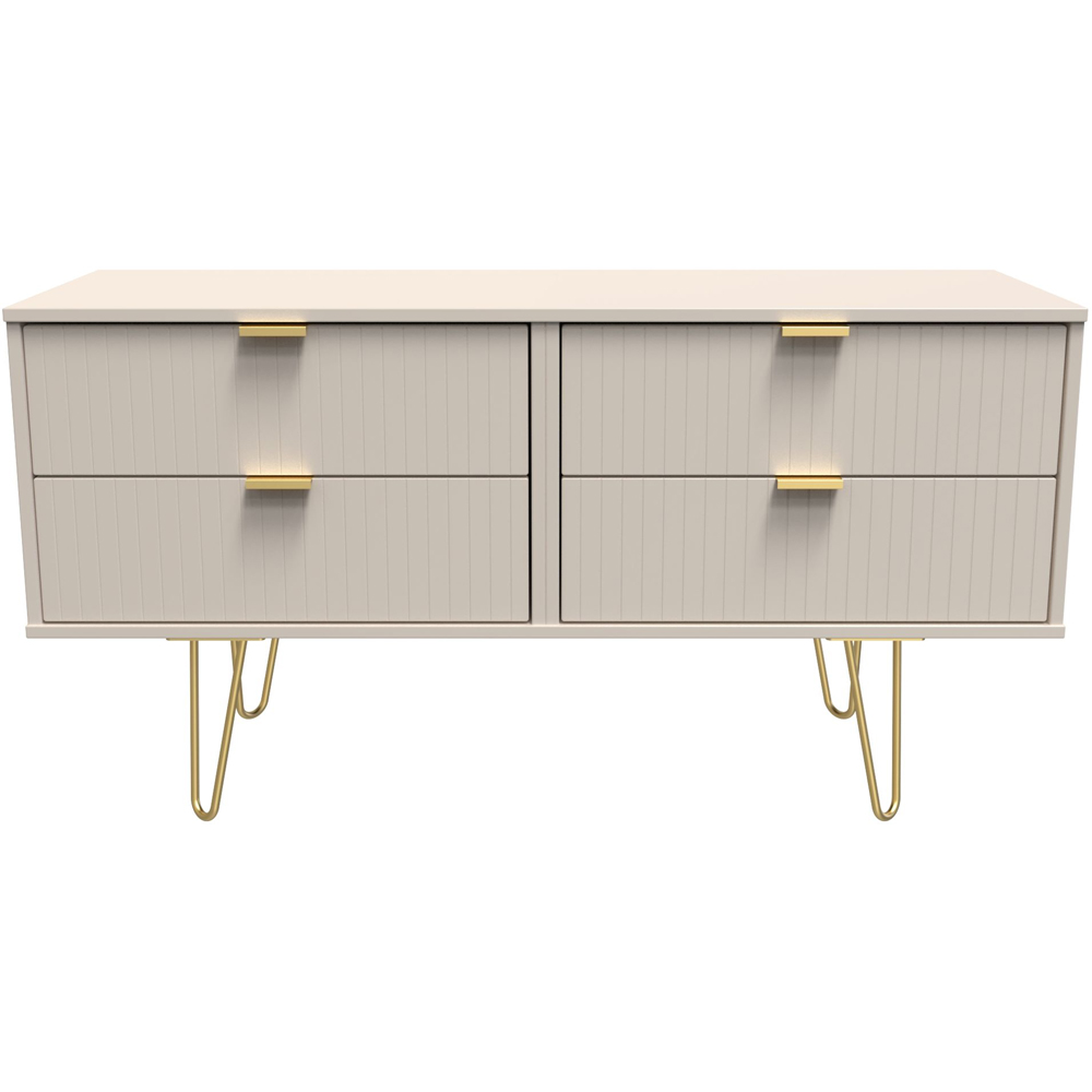 Crowndale Linear 4 Drawer Kashmir Matt Chest of Drawers Ready Assembled Image 3