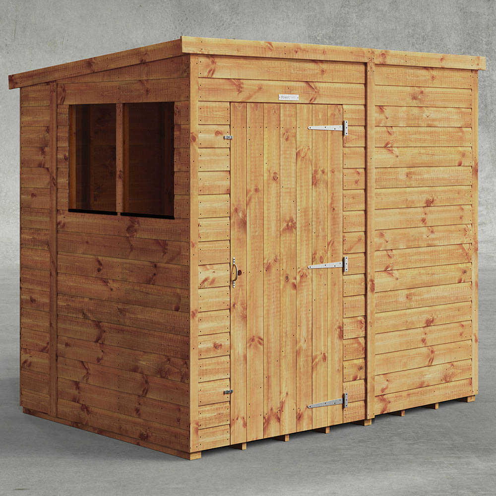 Power Sheds 7 x 5ft Pent Wooden Shed Image 2