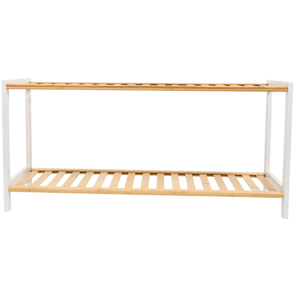 2 Tier Bamboo Shoe Rack Image 5