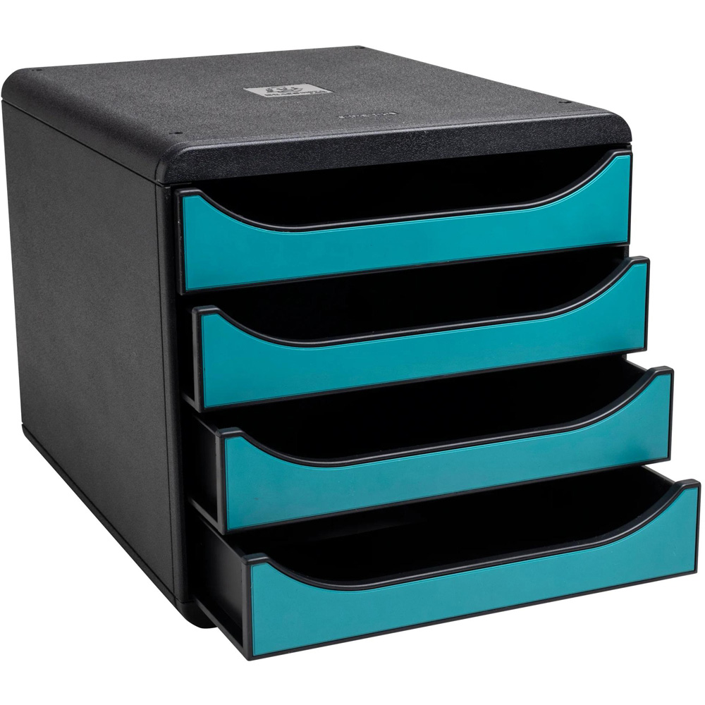 Exacompta Skandi 4 Drawer Pacific Blue Big Filing Box Image 5