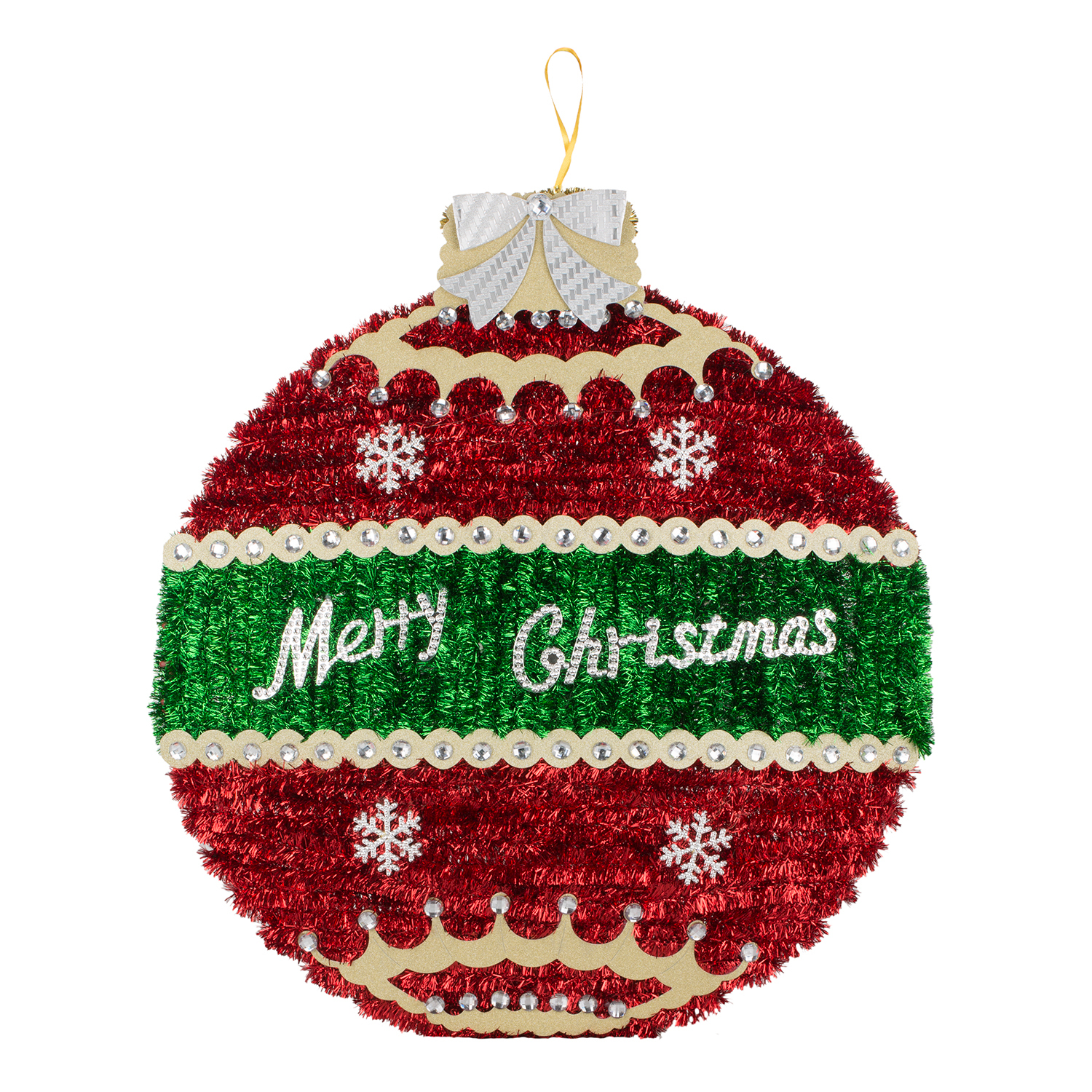 Large Christmas Tinsel Bauble Image