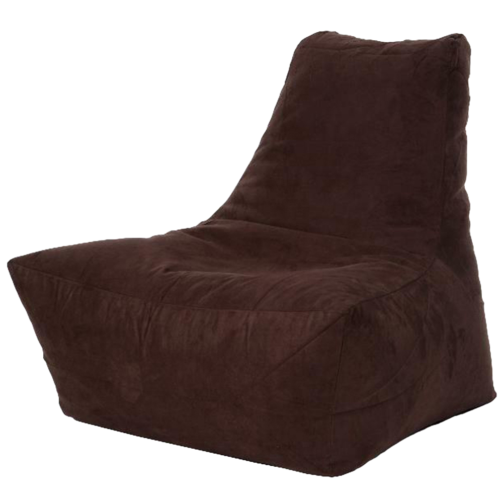 Kaikoo Chocolate Brushed Faux Suede Slammer Chair Image 2