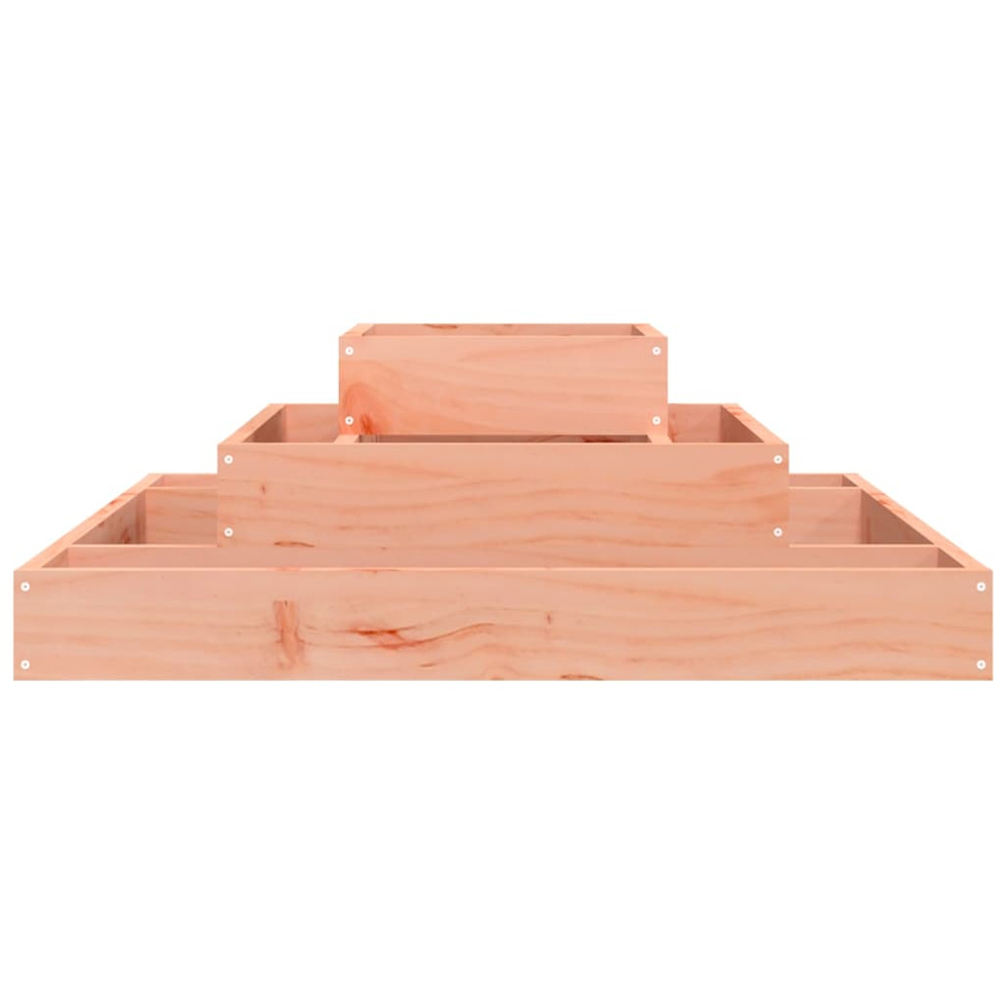 vidaXL 3-Tier Natural Douglas Wood Garden Planter 27 x 80 x 80cm Image 4