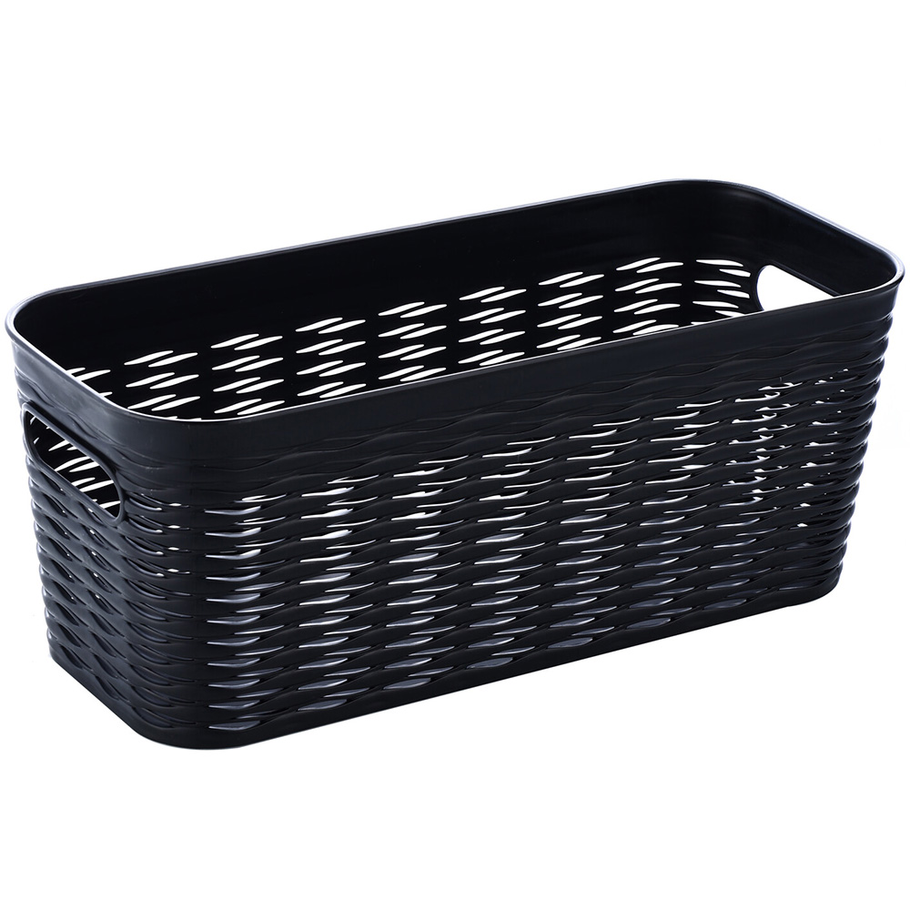 5L Black Wave Storage Basket Image 1