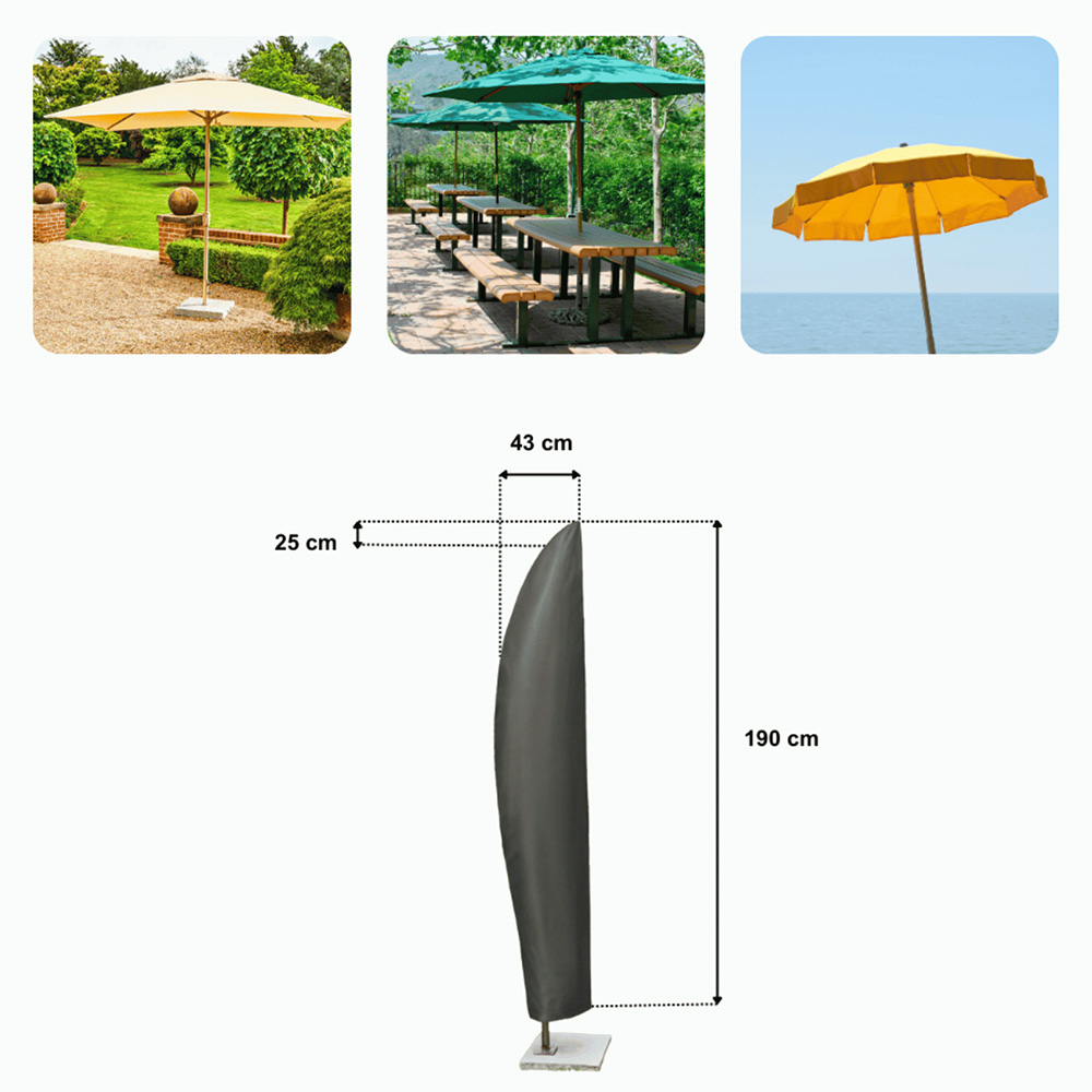 Home Source Duracover Jumbo Parasol Cover Image 8
