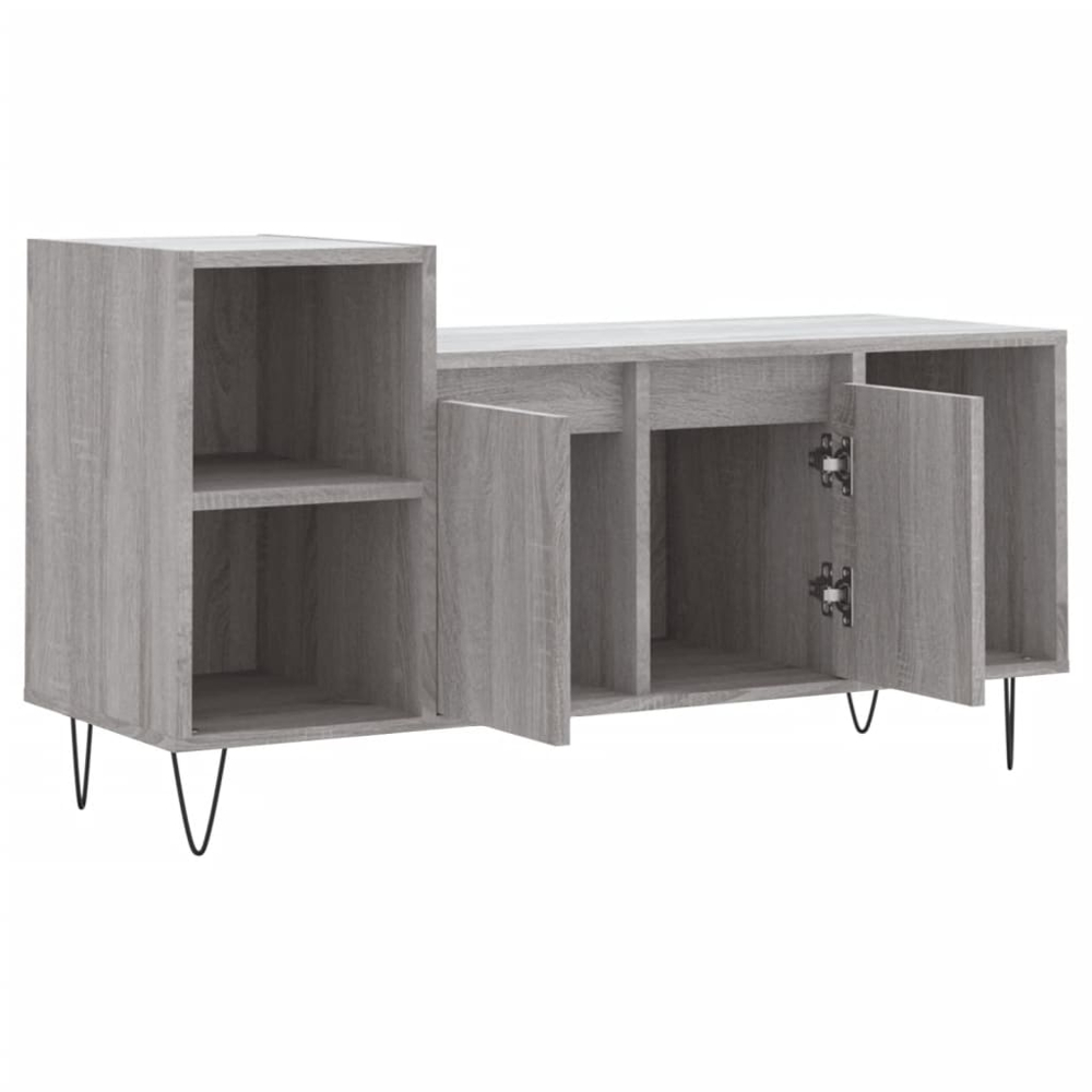 vidaXL 2 Door 3 Shelf Grey Sonoma TV Cabinet Image 6