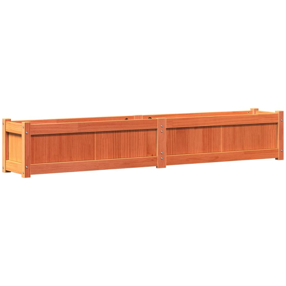 vidaXL Brown Solid Pine Wood Garden Planter 180 x 31 x 31cm Image 6