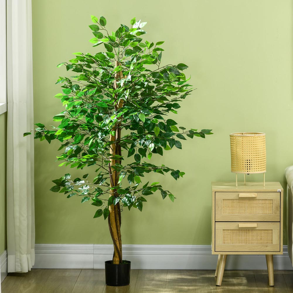Portland Artificial Ficus Tree in Pot 150cm Image 5