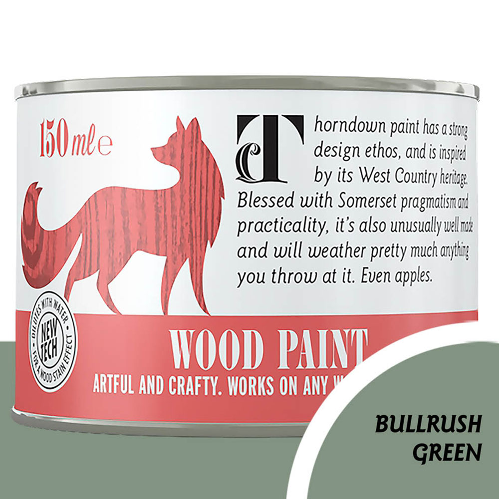 Thorndown Bullrush Green Satin Wood Paint 150ml Image 3