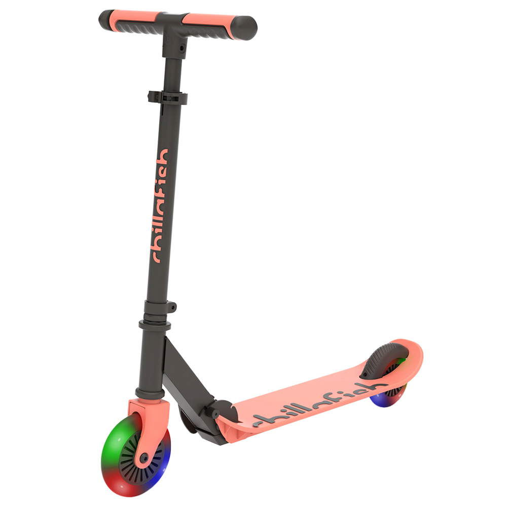 Chillafish Flexxi Glow Flamingo 2 Wheel Foldable Scooter Image 1