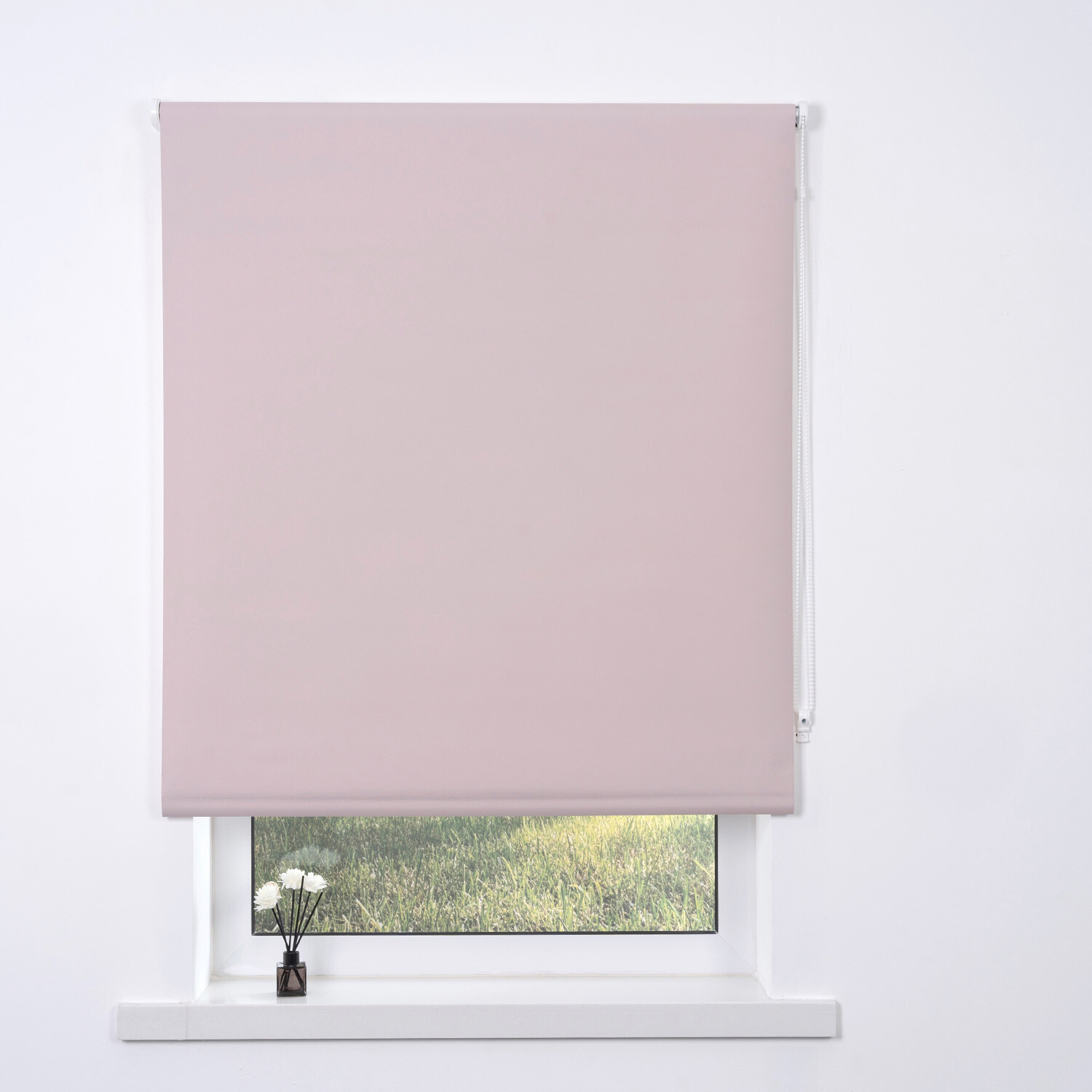 Plain Blackout Blinds - Soft Pink / 60cm Image 1