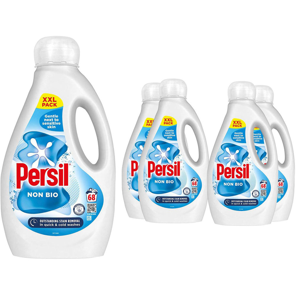 Persil Non Bio Liquid Detergent XXL 68 Washes 1.836L 5 Pack Image 1