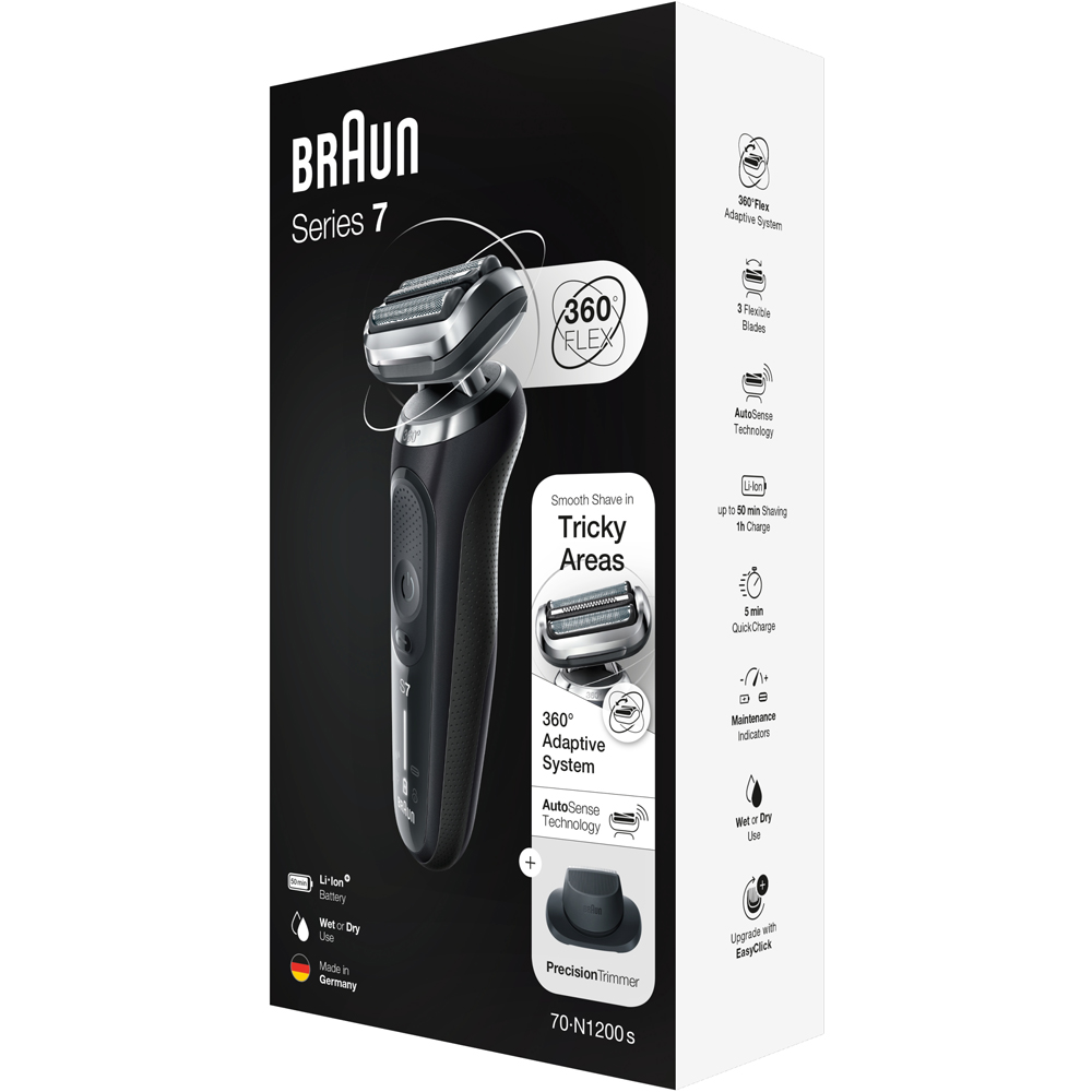 Braun Series 7 70-N1200s Electric Shaver Black Image 3