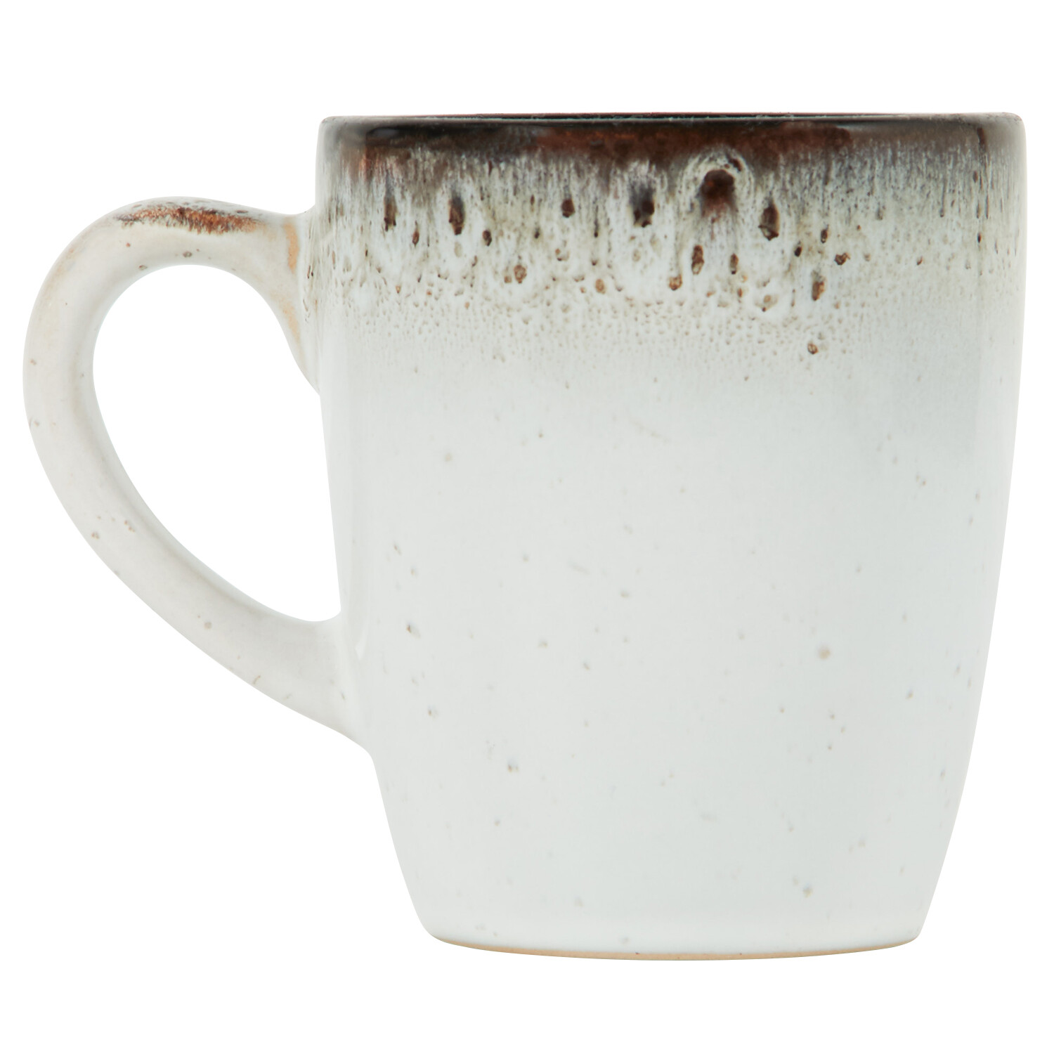 Kyanite Reactive Glaze Mug - White and Black Image 1