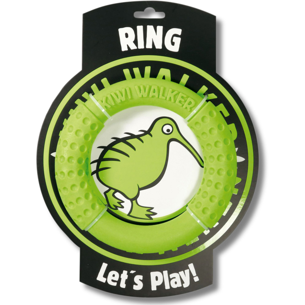 Kiwi Walker Lets Play Green Ring Dog Toy Image 1