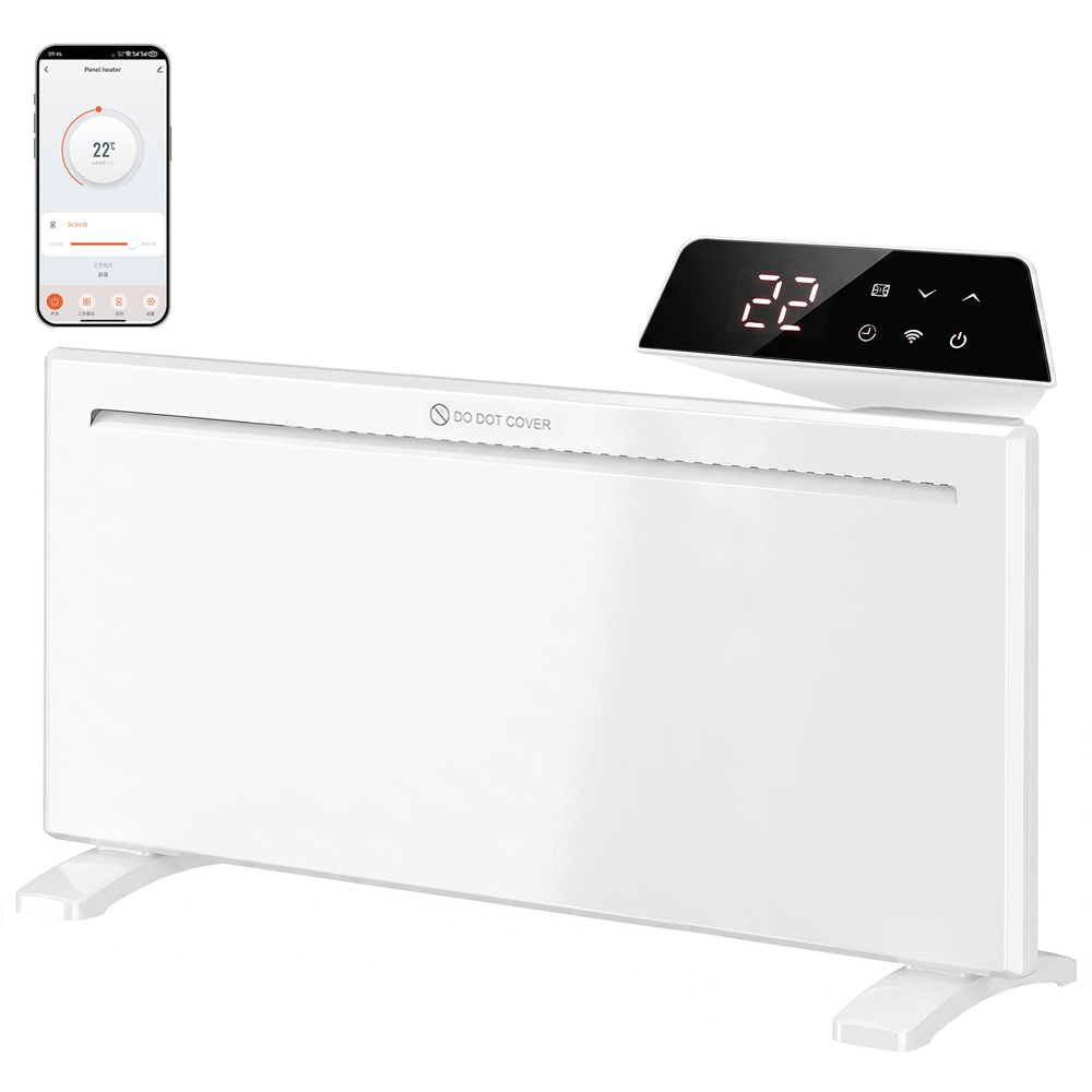 HOMCOM White Smart Electric Panel Heater 2000W Image 3