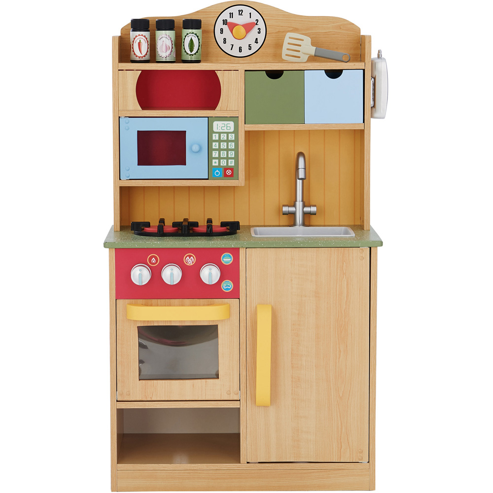 Teamson Kids Little Chef Wood Grain Florence Classic Play Kitchen Image 1
