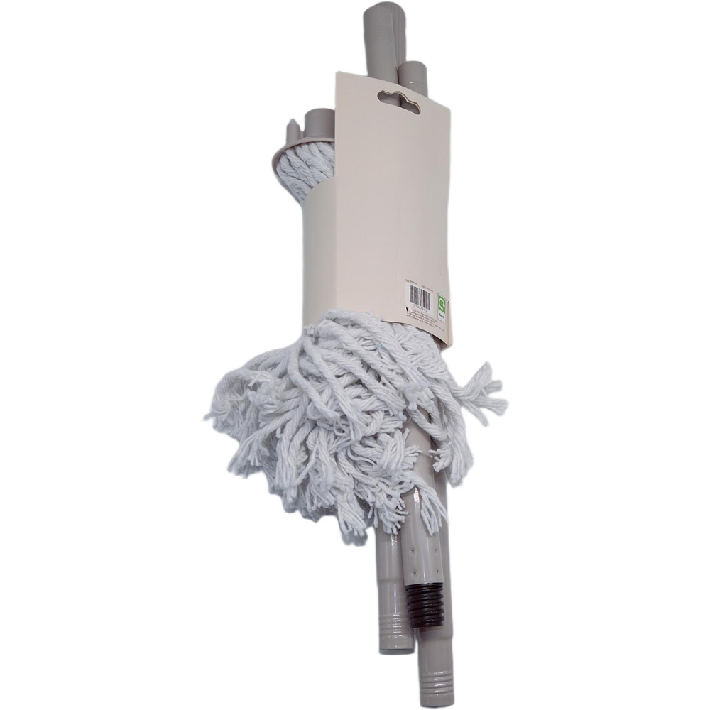 Eden Ribbed Mop with 3 Section Handle Grey Image 3