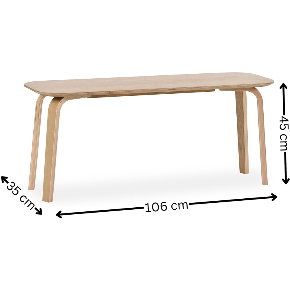 Julian Bowen Kaito 6 Seater Dining Table Light Oak Effect Image 9