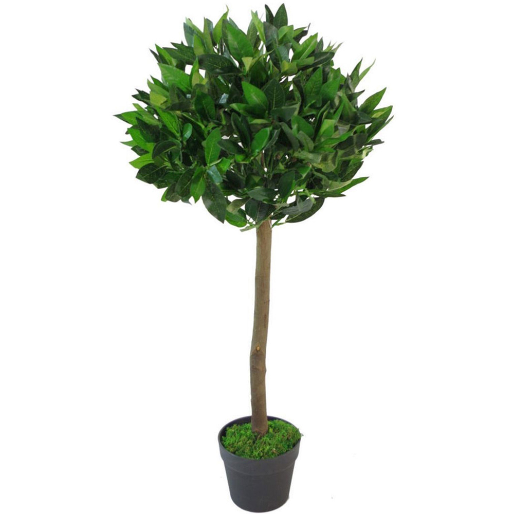 Leaf Bay Laurel Topiary Ball Artificial Tree Pot 3ft Image
