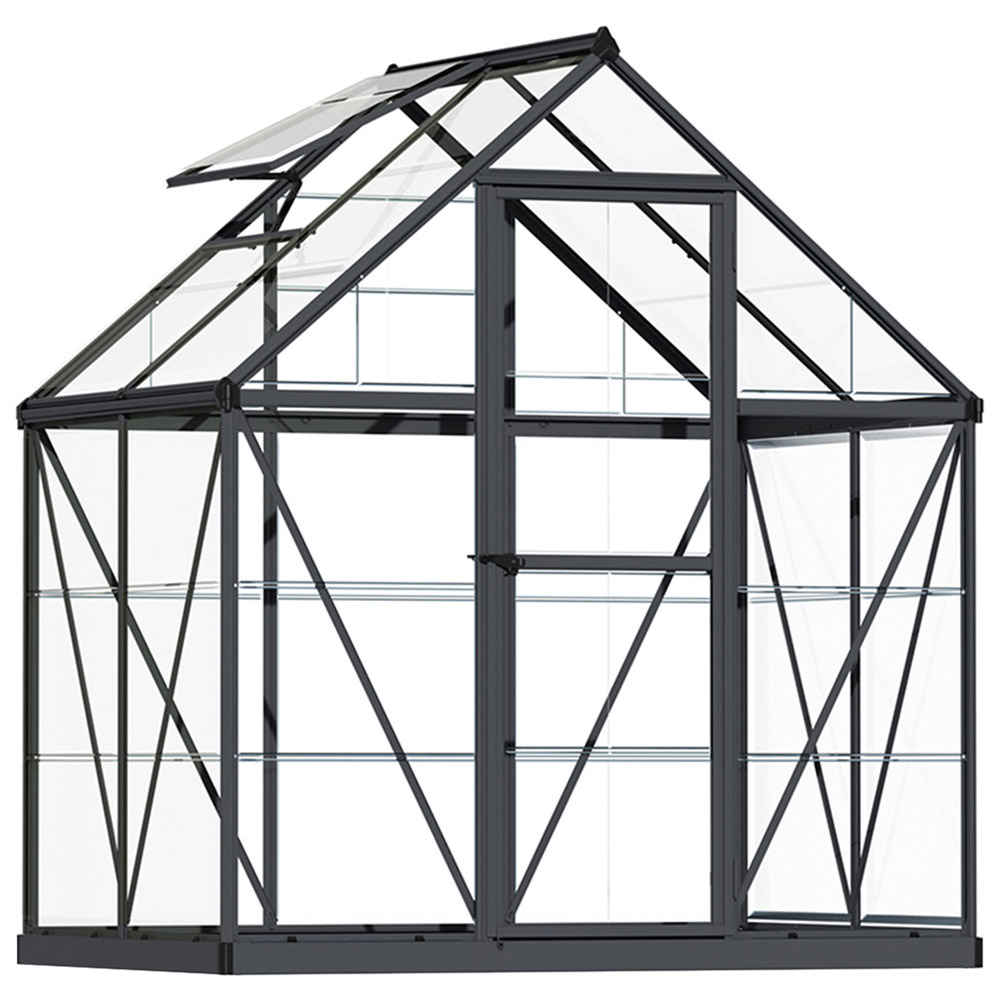 Palram Canopia Harmony Grey Polycarbonate 6 x 4ft Greenhouse Image 1