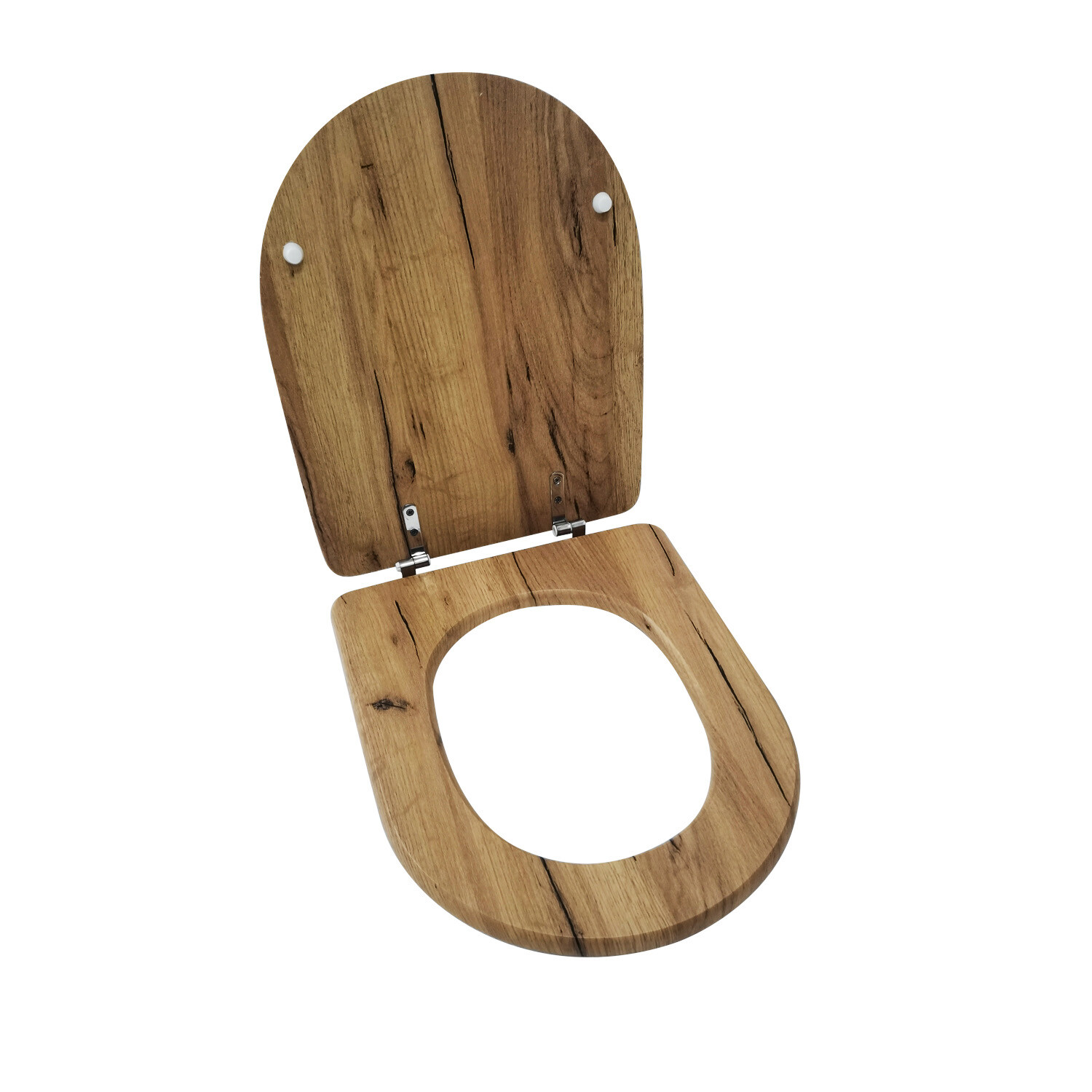 Oslo Wood Effect Toilet Seat Image 2