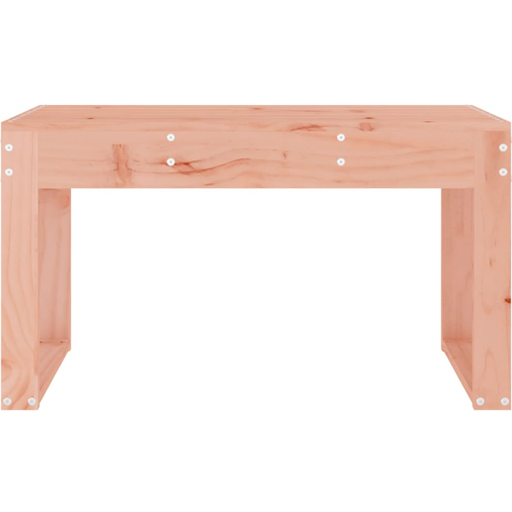 vidaXL Natural Solid Douglas Wood Slatted Garden Bench 80 x 38 x 45cm Image 3