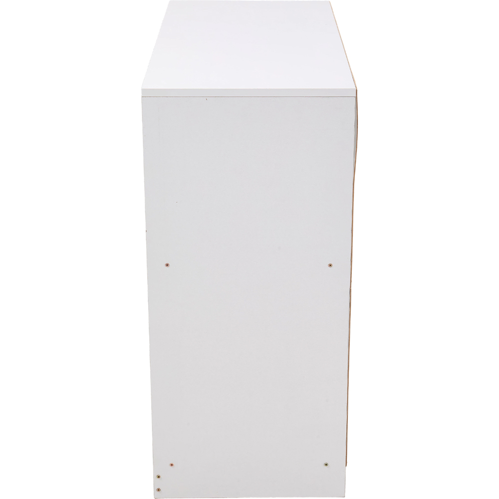 Living and Home 3 Door Single Shelf White Sideboard Image 4