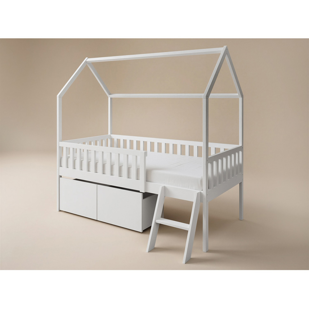 Flair Explorer Single White Mid Sleeper Bed Image 3