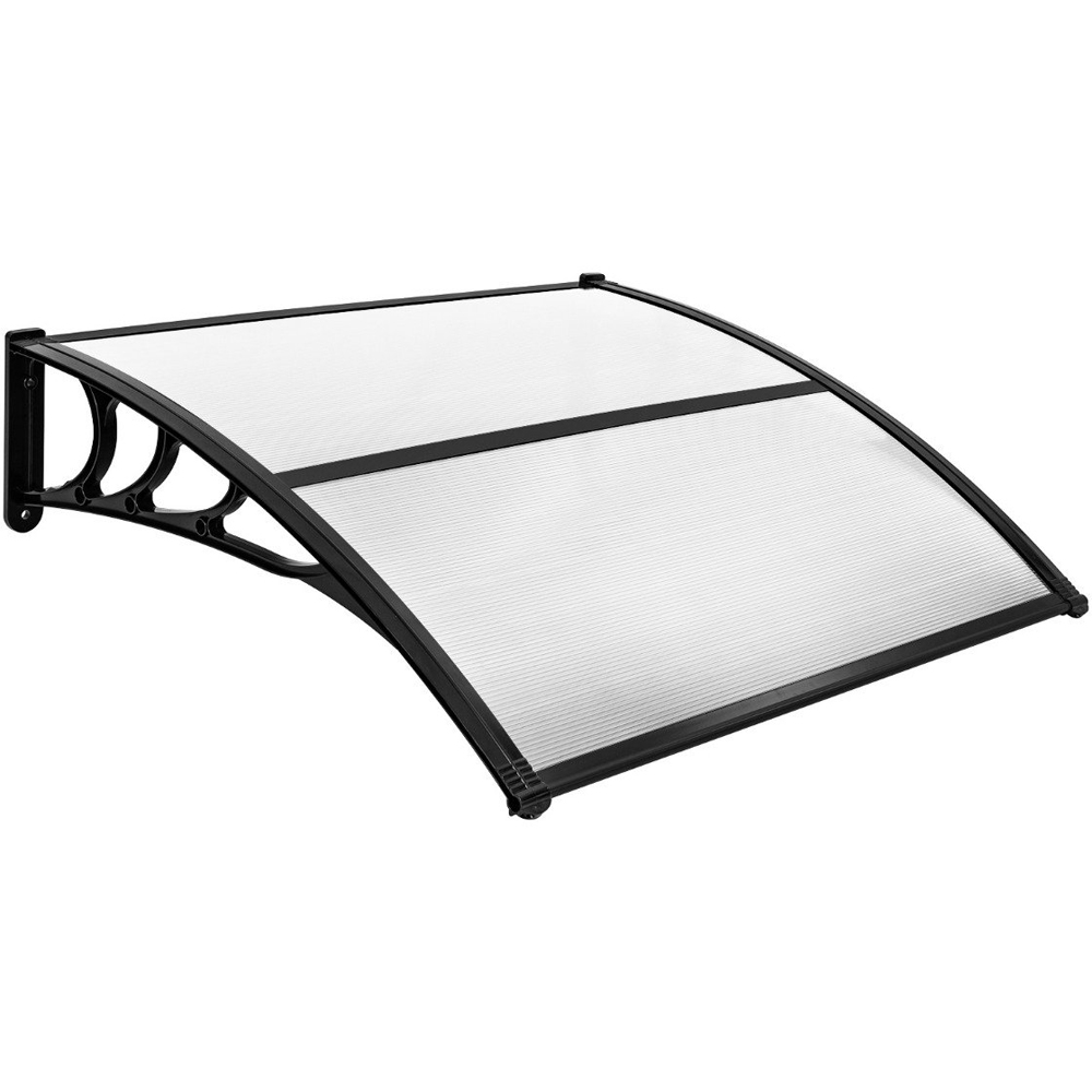 Costway Grey Outdoor Door Awning Canopy 1.22m Image 2