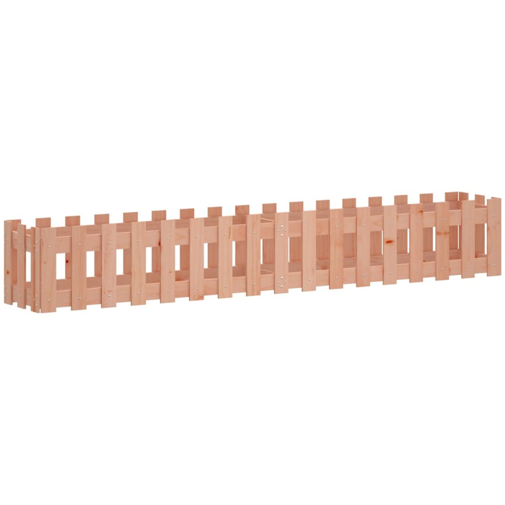 vidaXL Brown Solid Douglas Wood Raised Garden Bed 30 x 200 x 30cm Image 1