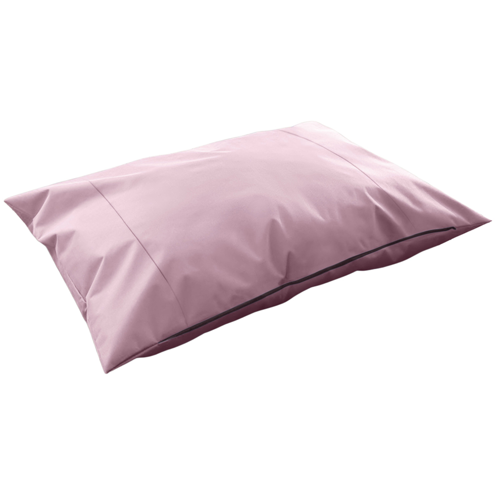 Velosso Pink Durable Plain Non-Slip Floor Cushion 58 x 85cm Image 1