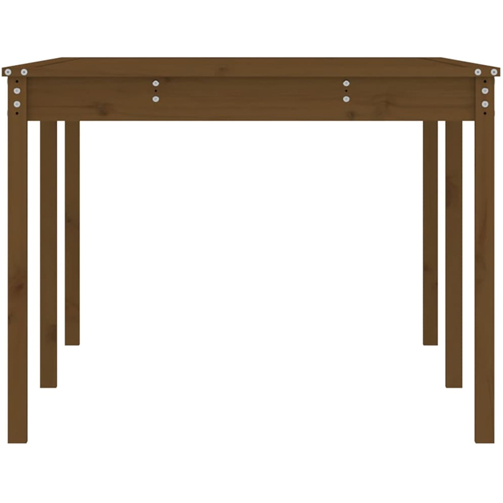 vidaXL 8 Seater Solid Pine Wood Garden Dining Table Honey Brown Image 5