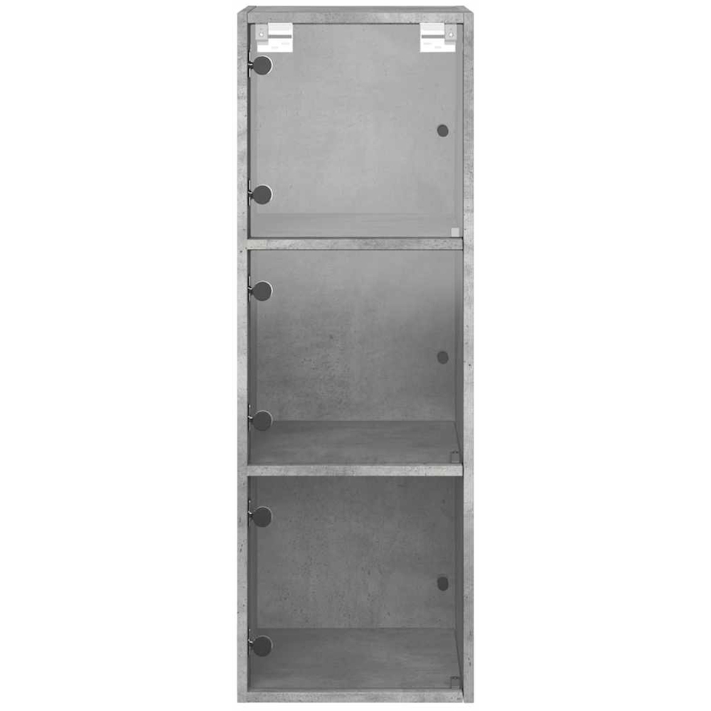 vidaXL 3 Door Concrete Grey Wall Cabinet Image 5