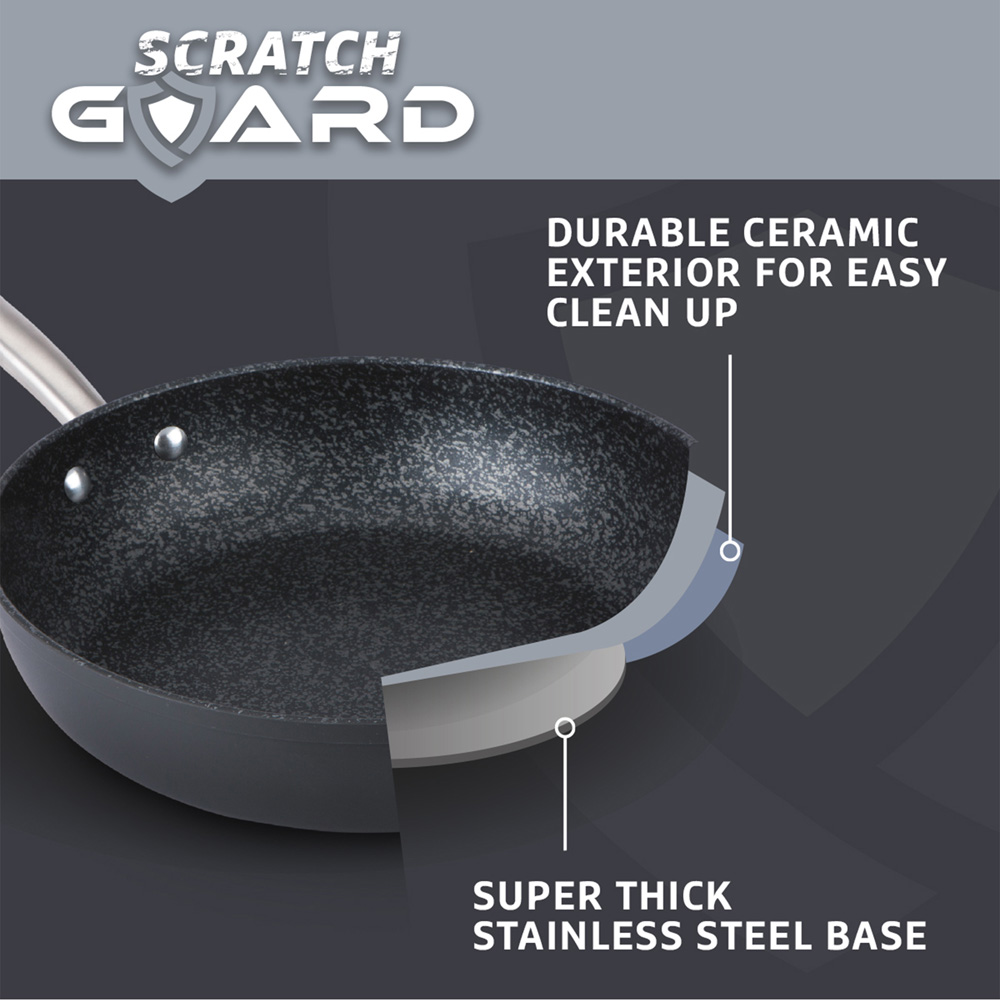 Prestige 2 Piece Scratch Guard Aluminium Frying Pan Set Image 4