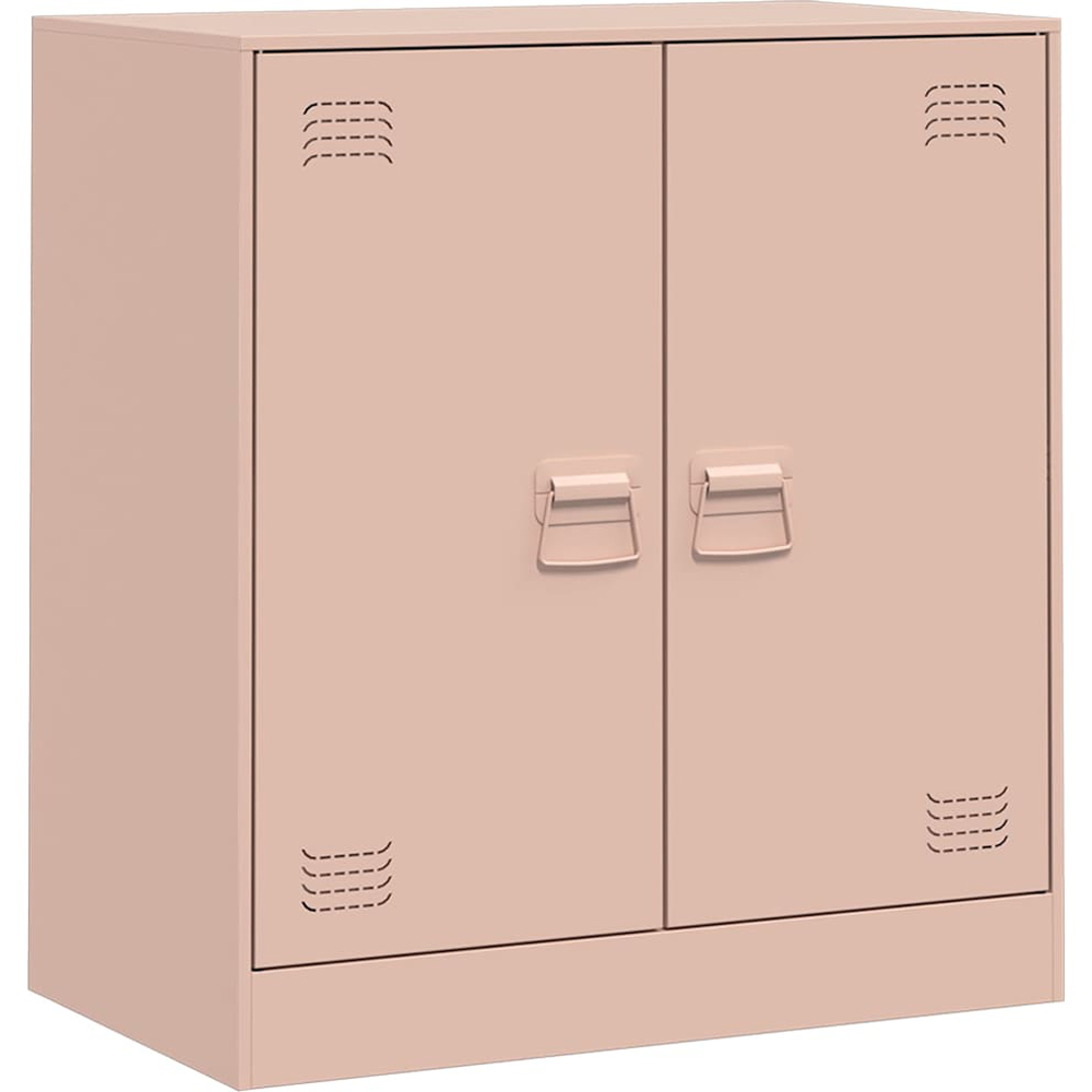 vidaXL 2 Door Pink Steel Sideboard Image 2
