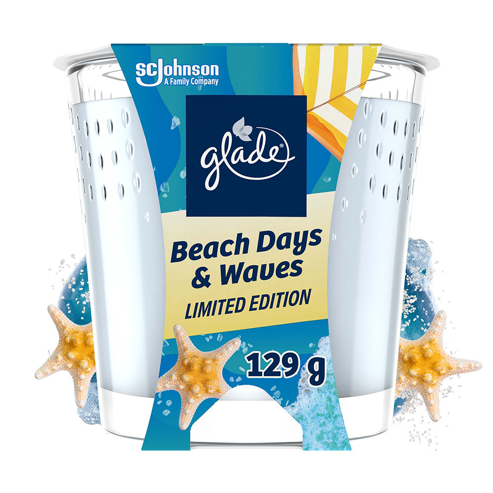 Glade Beach Days and Waves Candle 129g Image 2