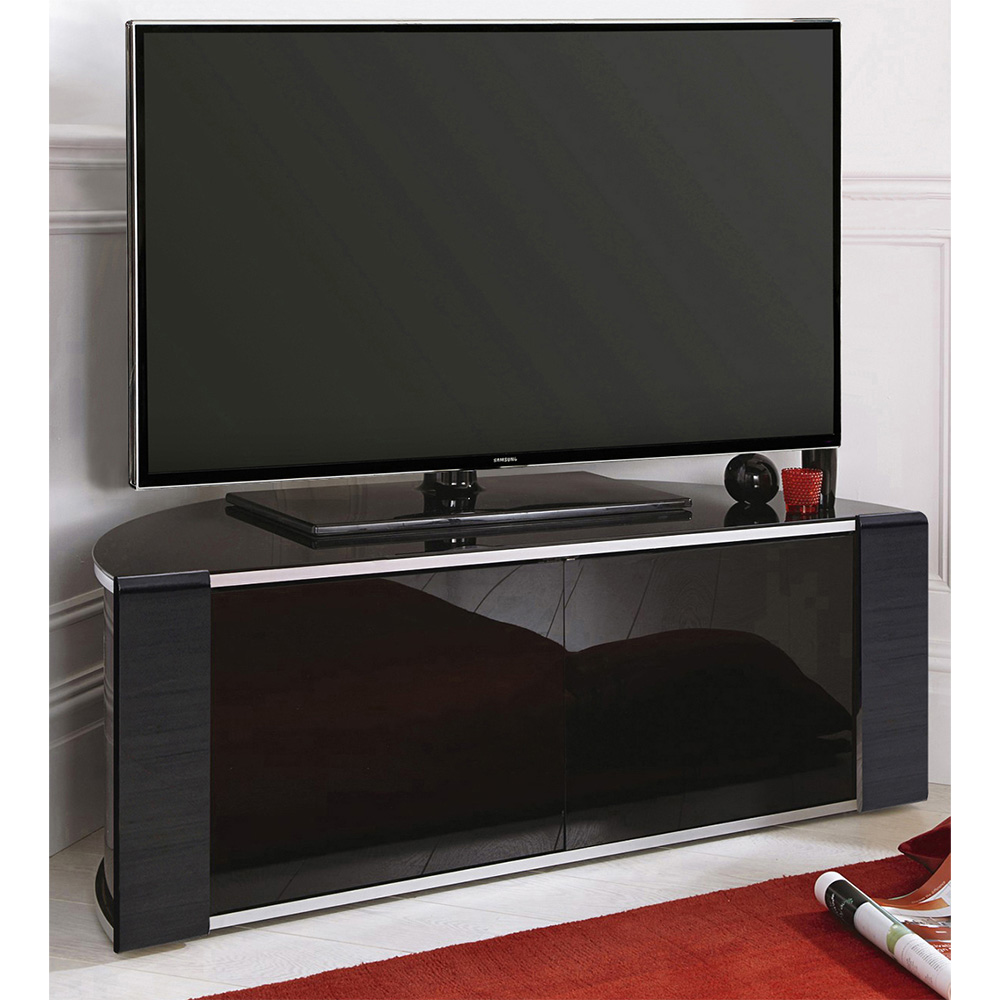 MDA Designs Sirius 850 2 Door Black TV Cabinet Image 9