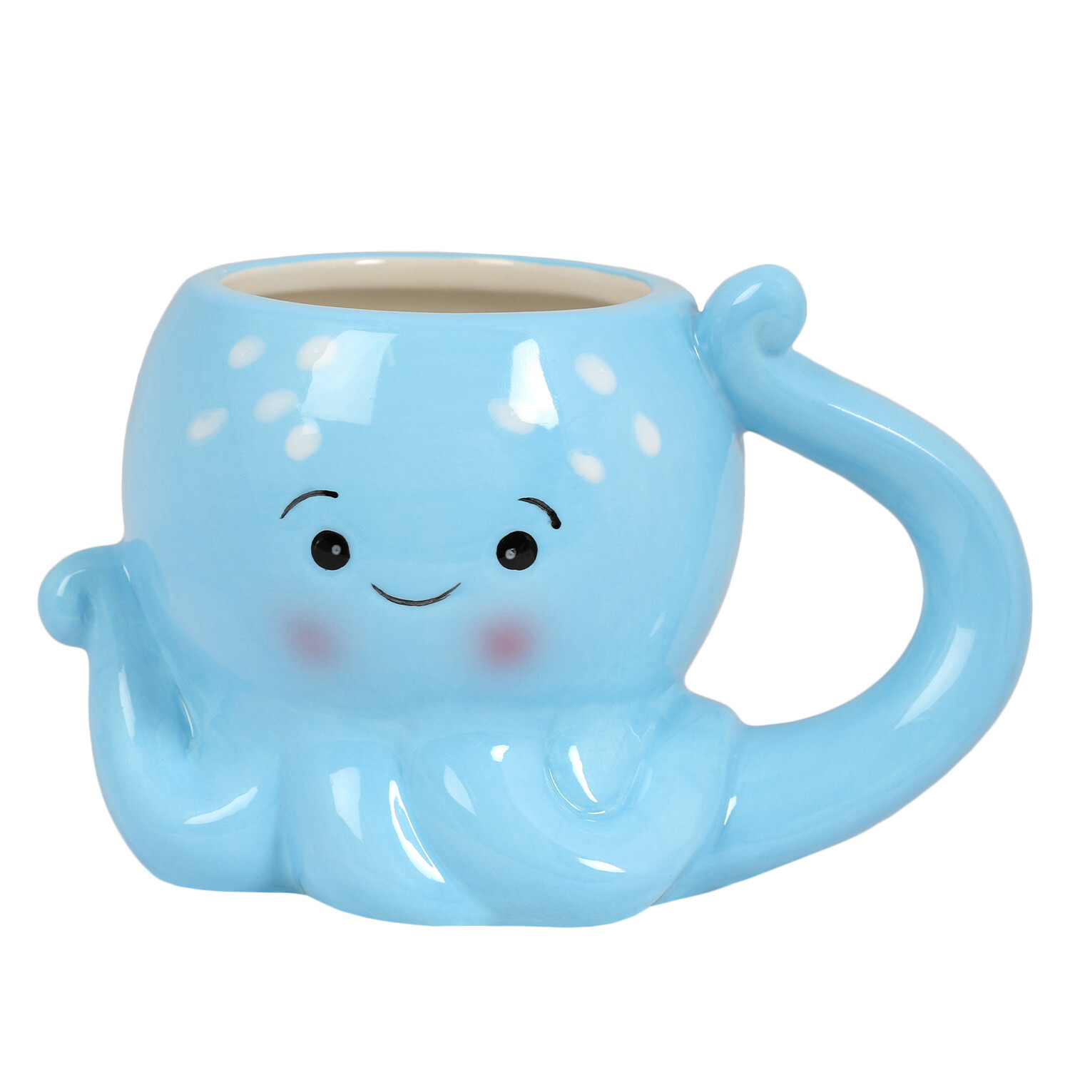3D Octopus Mug - Blue Image 1
